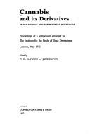 Cover for Cannabis and Its Derivatives - Pharmacology and Experimental Psychology (Oxford Medicine Publications)