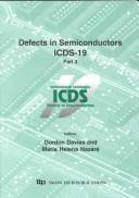 Cover for Defects in semiconductors, ICDS-19