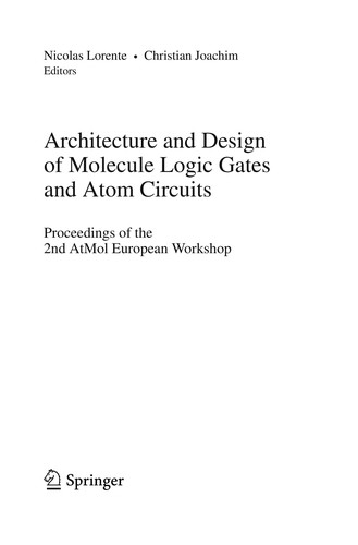 Cover for Architecture and Design of Molecule Logic Gates and Atom Circuits