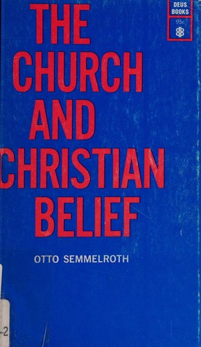 Cover for The church and Christian belief