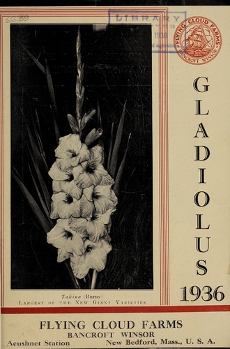 Cover for Gladiolus, 1936