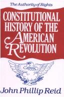 Cover for Constitutional History of the American Revolution