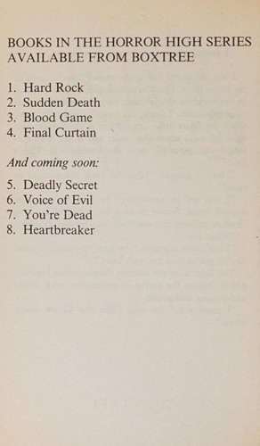 Cover for Final curtain.