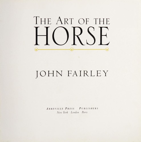 Cover for Art of the horse