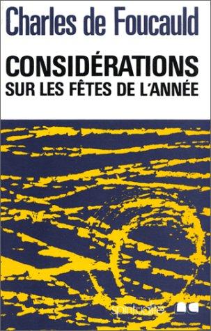 Cover for Considérations sur les fêtes de lʼannée
