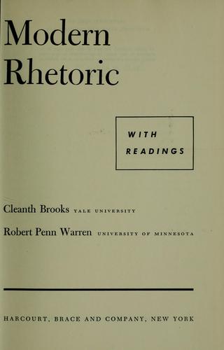 Cover for Modern rhetoric