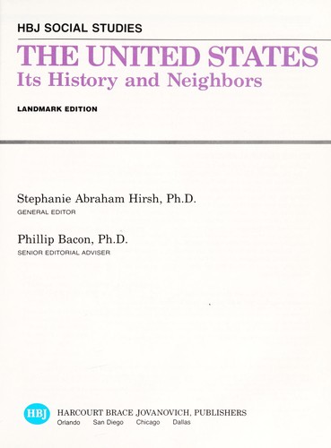 Cover for States and Regions, Landmark Ed. (HBJ social studies)