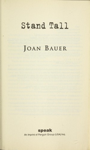 Cover for Stand tall