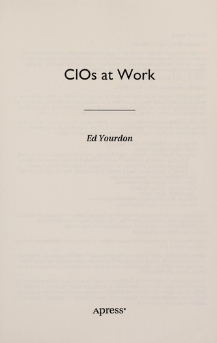 Cover for CIOs at Work