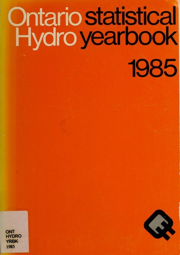Cover for ONTARIO HYDRO STATISTICAL YEARBOOK