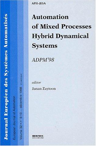 Cover for Automation of Mixed Processes (Journal Europeen Des Systemes Automatises)