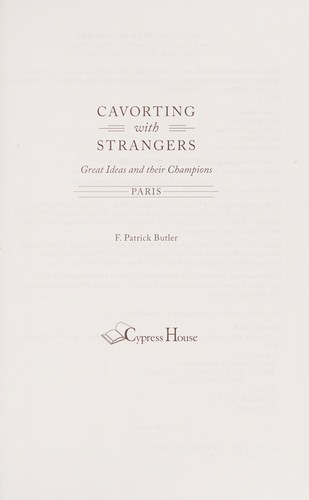 Cover for Cavorting with strangers