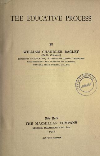 Cover for The educative process
