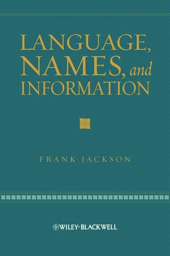 Cover for Language, names, and information