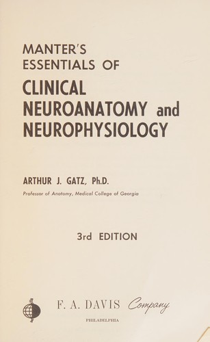 Cover for Essentials of clinical neuroanatomy and neurophysiology