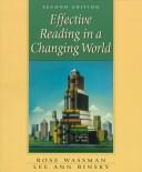 Cover for Effective reading in a changing world