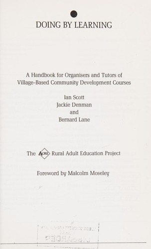 Cover for Doing by learning