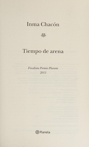 Cover for Tiempo de arena