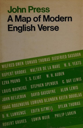 Cover for A Map of modern English verse