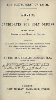 Cover for controversy of faith