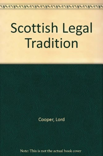 Cover for The Scottish legal tradition