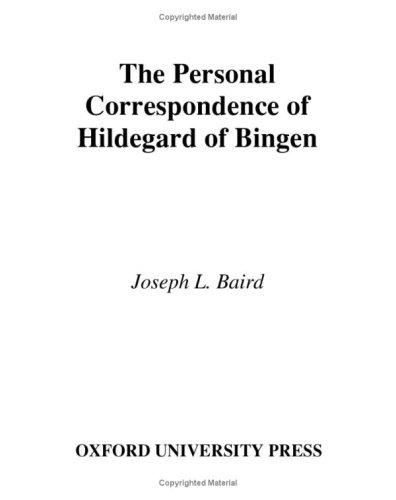 Cover for The Personal Correspondence of Hildegard of Bingen