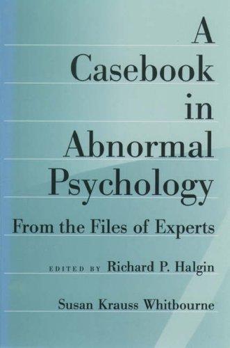 Cover for A casebook in abnormal psychology
