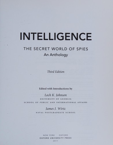 Cover for Intelligence