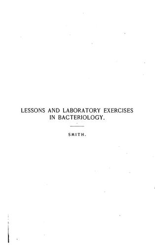 Cover for Lessons and laboratory exercises in bacteriology