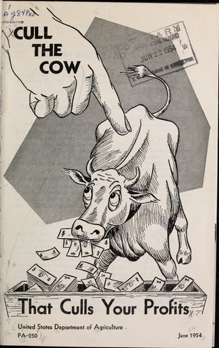 Cover for Cull the cow that culls your profits