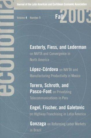 Cover for Economia Fall 2003