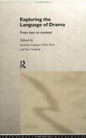 Cover for Exploring the language of drama