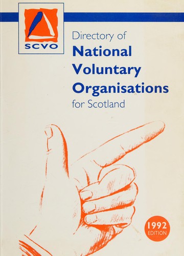 Cover for Directory of national voluntary organizations for Scotland