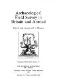 Cover for Archaelogical Field Survey in Britain and Abroad
