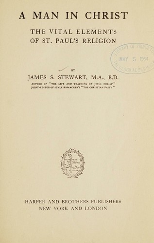 Cover for A man in Christ