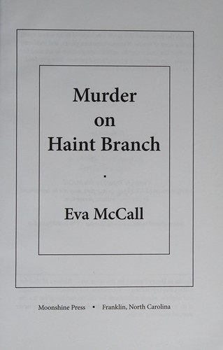 Cover for Murder on Haint Branch