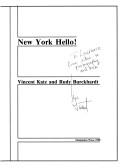 Cover for New York, Hello! (Brownstone Chapbook Series)