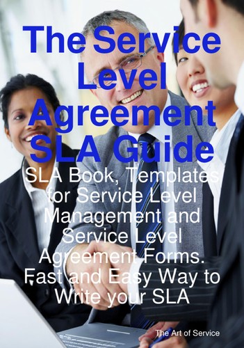 Cover for The service level agreement SLA guide