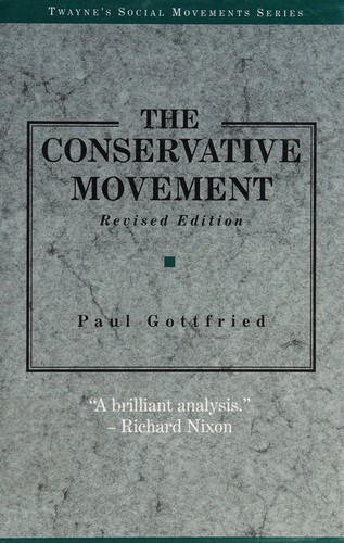 Cover for The conservative movement