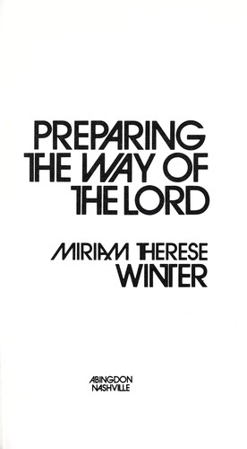 Cover for Preparing the way of the Lord