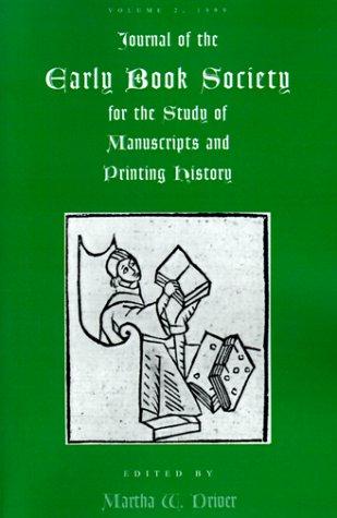 Cover for Journal of the Early Book Society
