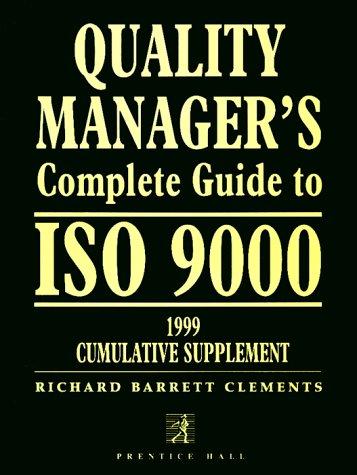 Cover for Quality manager's complete guide to ISO 9000.