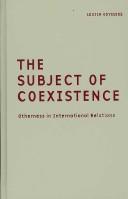 Cover for The Subject of Coexistence