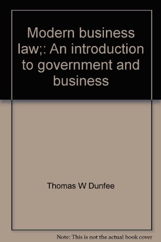 Cover for Modern business law