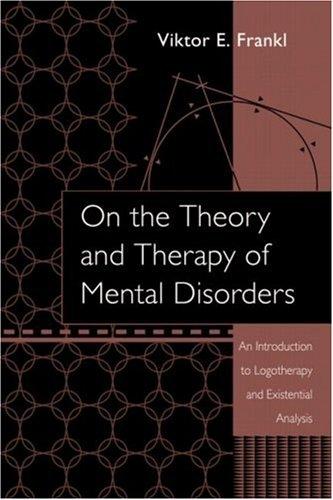 Cover for On the Theory and Therapy of Mental Disorders