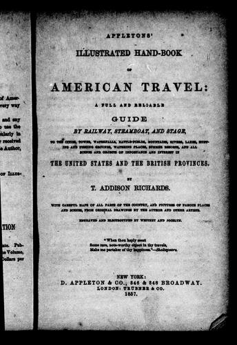 Cover for Appletons' illustrated hand-book of American travel