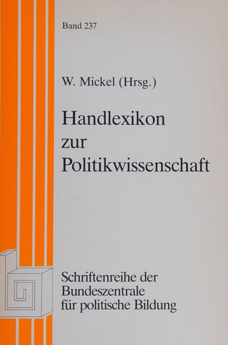 Cover for Handlexikon zur Politikwissenschaft