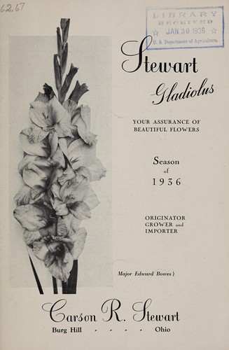 Cover for Stewart gladiolus