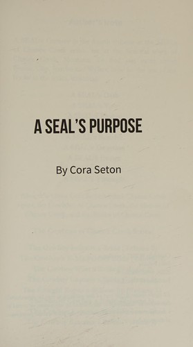 Cover for A Seal's Purpose