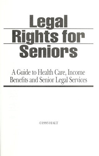 Cover for Legal Rights for Seniors